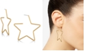 RACHEL Rachel Roy Gold-Tone Star Large Hoop Earrings  